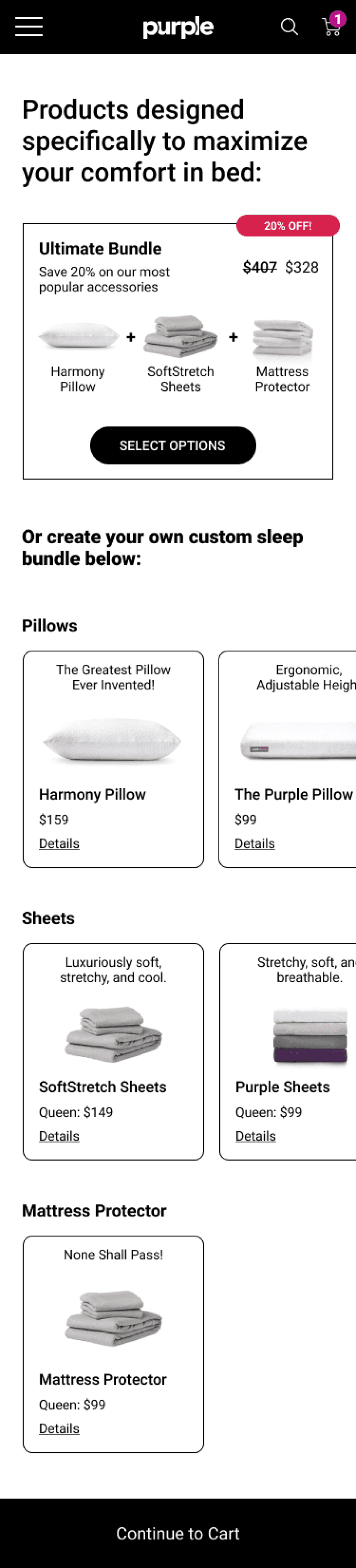 Additional Purple add-on flow explorations